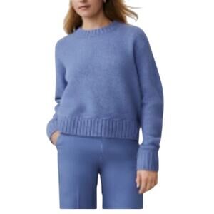 Ann Taylor Weekend Cozy Crew Neck Sweater Colony Blue XL NWT 836863